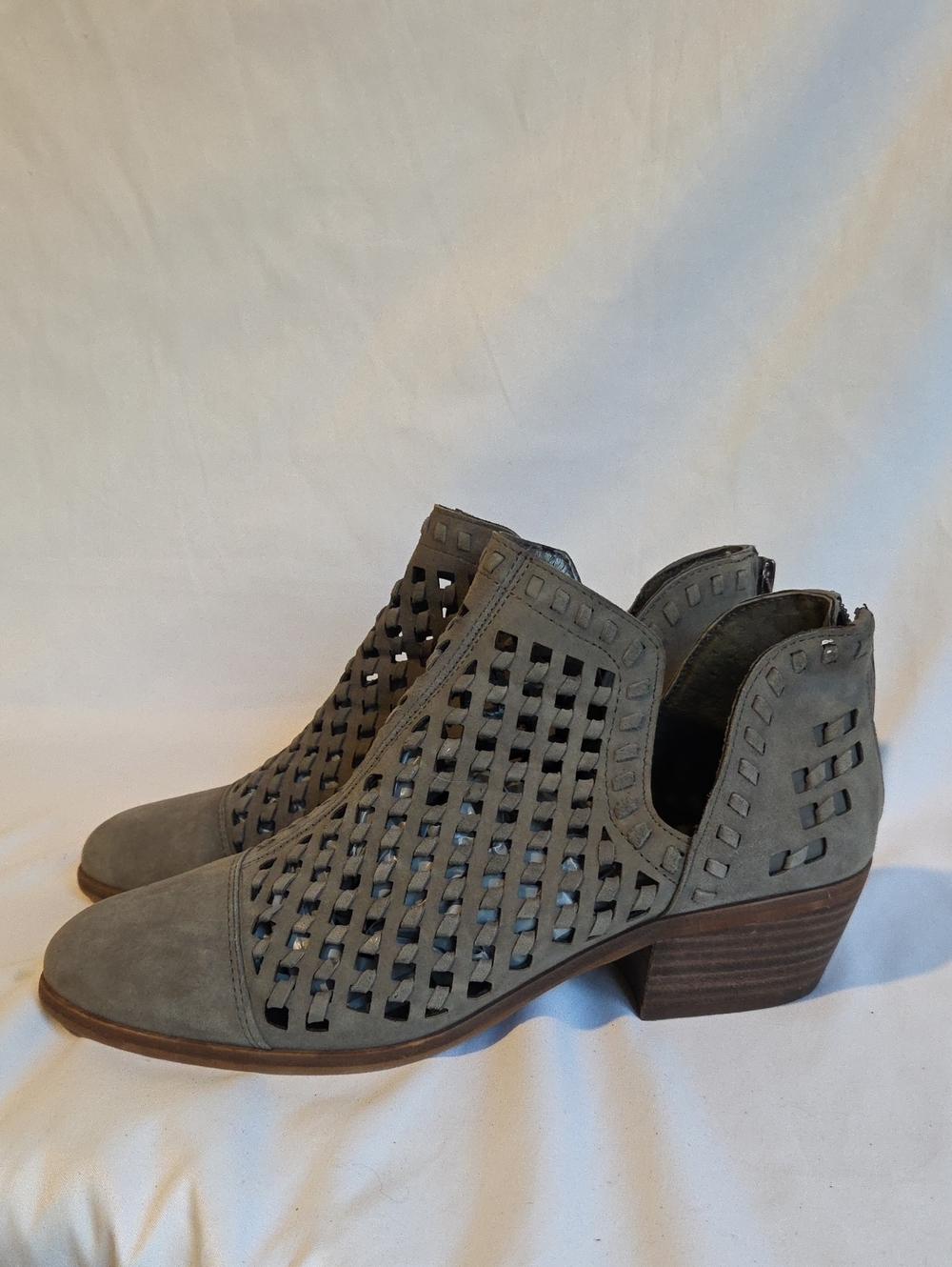 Vince Camuto Phortiena Suede Cutout Ankle Booties